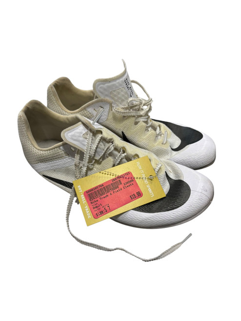 Vist Large View of Product Image Which is Used Nike Track & Field Cleats Adult White Senior 7