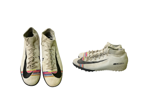 Vist Large View of Product Image Which is Used Nike MERCURIAL Soccer Indoor Shoes White Senior 8.5