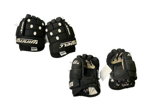 Vist Large View of Product Image Which is Used WinnWell COMP XT Youth Gloves Black 9"