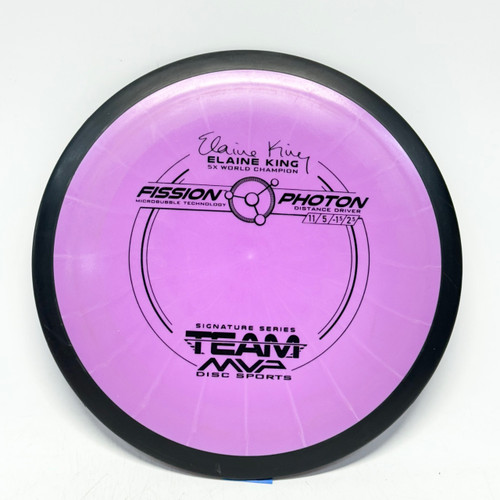 Vist Large View of Product Image Which is Used MVP KING FISSION PHOTON Disc Golf Driver Purple 168g