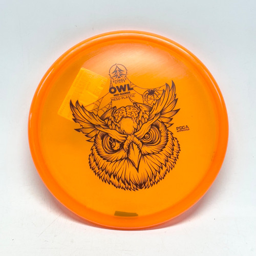 Vist Large View of Product Image Which is Used MESO OWL Disc Golf Mid Range Orange 174g
