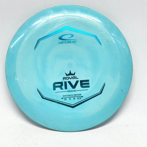 Vist Large View of Product Image Which is Used Latitude 64 ROYAL RIVE GRAND Disc Golf Driver Turquoise 169g