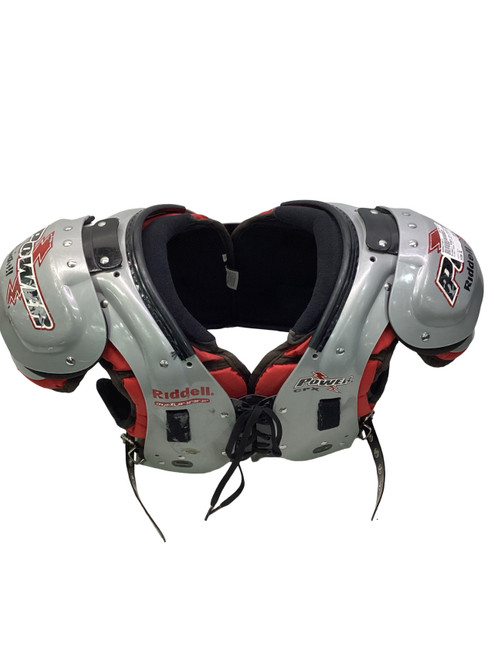 Vist Large View of Product Image Which is Used Riddell POWER CPX CPX30I XL 48-50/20-21 FB Shoulder Pads Grey XL