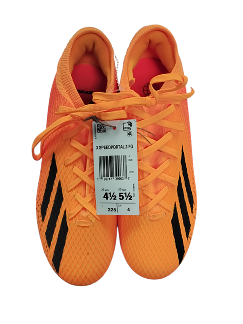 Vist Large View of Product Image Which is Used Adidas Soccer Cleats Orange Junior 04.5