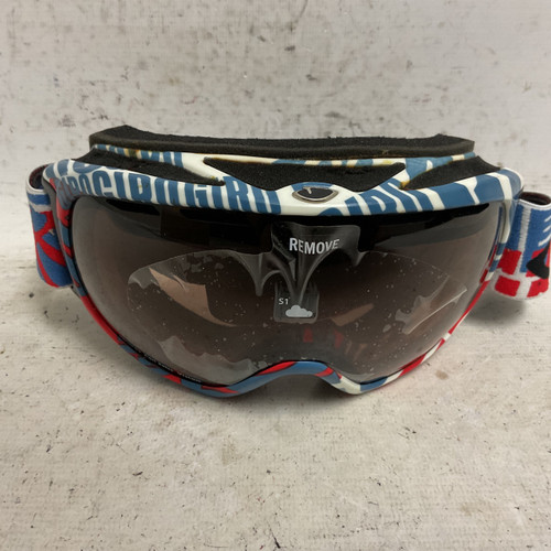 Vist Large View of Product Image Which is Used Giro BASIS Snow Goggles Adult Navy Blue And Red