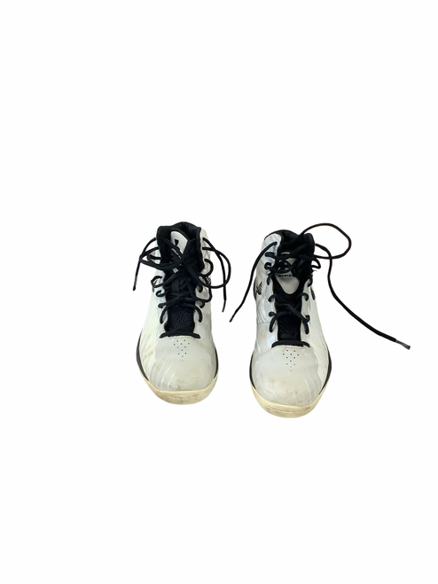 Vist Large View of Product Image Which is Used Under Armour Basketball Shoes M Black And White Senior 9.5