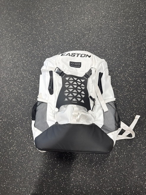 Vist Large View of Product Image Which is Used Easton WALF OFF ELITE BB/SB Player Backpack White