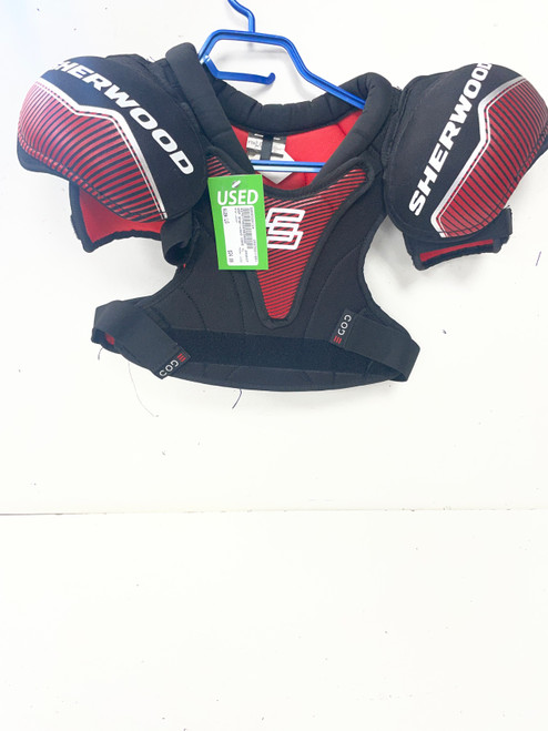 Vist Large View of Product Image Which is Used Sher-wood CODE Youth Shoulder Pads LG
