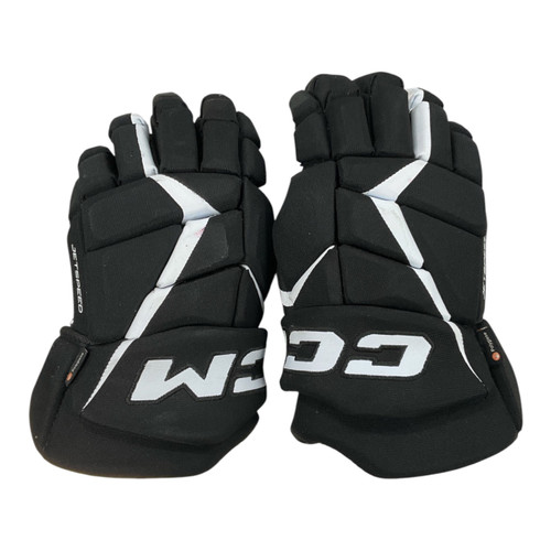Vist Large View of Product Image Which is Used CCM JETSPEED XTRA SE Senior Gloves Black 15"