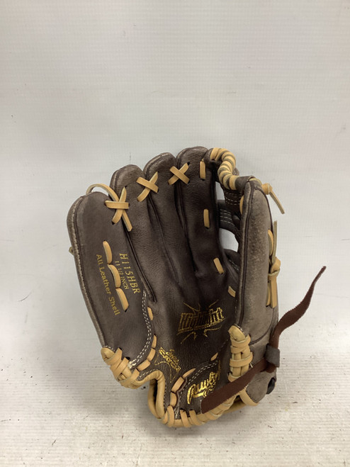 Vist Large View of Product Image Which is Used Rawlings HIGHLIGHT SERIES BB/SB Glove LH Throw Brown 11 1/2"