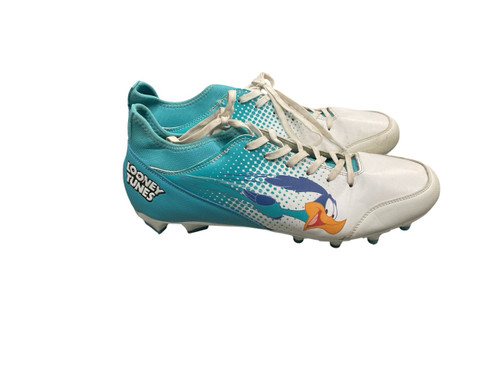 Vist Large View of Product Image Which is Used Soccer Cleats Teal Senior 13
