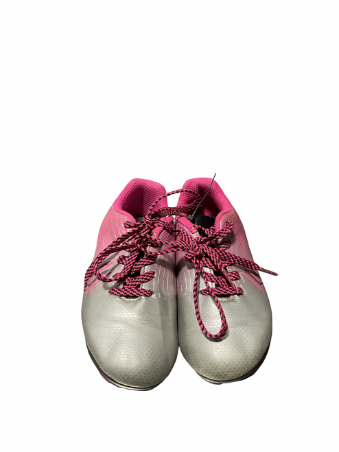 Vist Large View of Product Image Which is Used Dsg Soccer Cleats Pink Youth 09.0