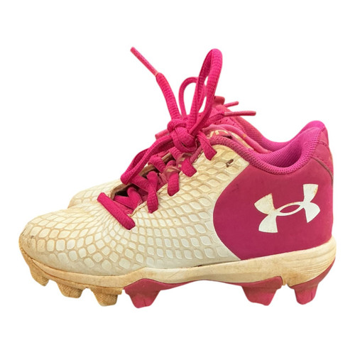 Vist Large View of Product Image Which is Used Under Armour GLYDE 2.0 BB/SB Cleats Pink Youth 11.0