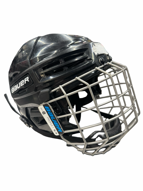 Vist Large View of Product Image Which is Used Bauer IMS 5.0 Helmet Cage Combo Black SM