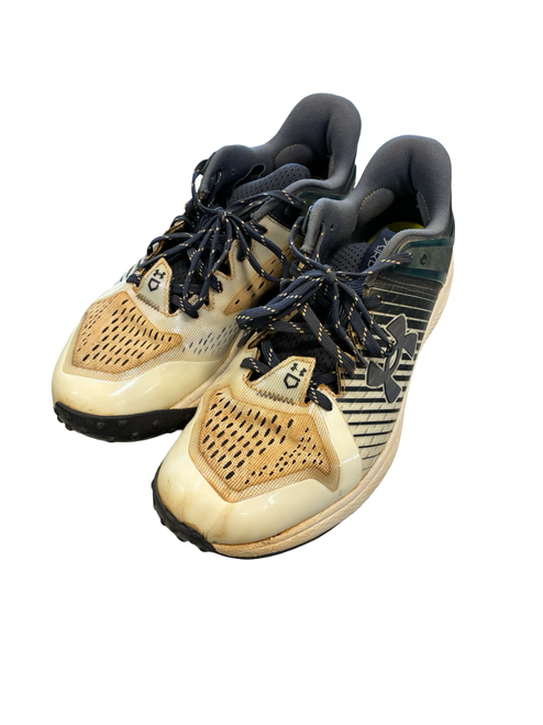 Vist Large View of Product Image Which is Used Under Armour TURF SHOES BB/SB Cleats Navy Blue Senior 11
