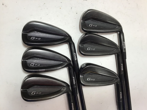 Vist Large View of Product Image Which is Used Ping G710 BLACK DOT Mens Iron Set RH 5I-PW