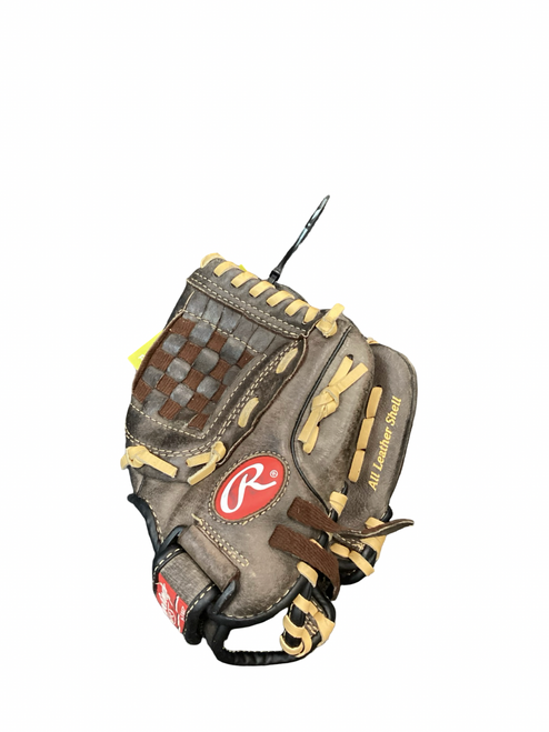 Vist Large View of Product Image Which is Used Rawlings HIGHLIGHT SERIES H100BRNC BB/SB Glove T-ball Brown 10"