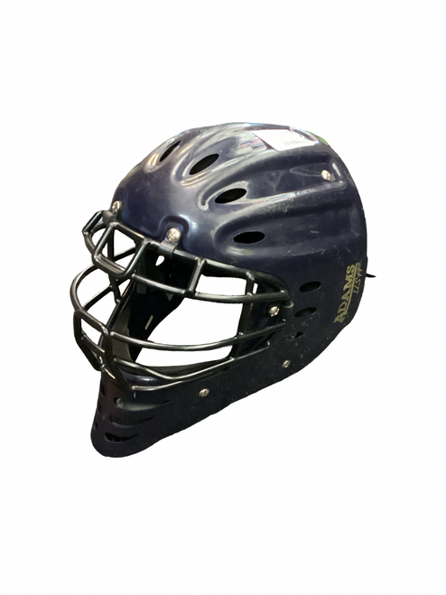 Vist Large View of Product Image Which is Used Adams USA Catchers Helmet w/Mask Navy Blue SM