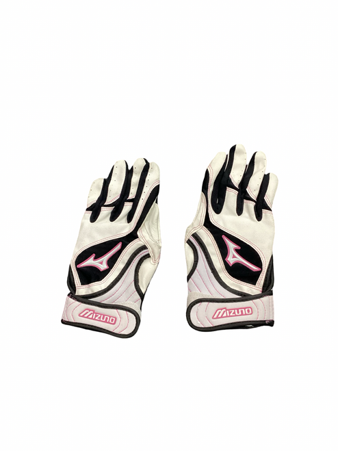 Vist Large View of Product Image Which is Used Mizuno BB/SB Batting Gloves Pink Junior