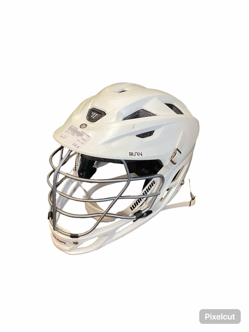 Vist Large View of Product Image Which is Used Warrior BURN Lacrosse Helmet White One Size