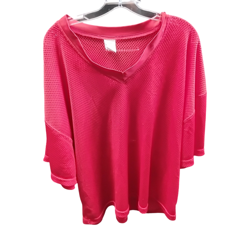 Vist Large View of Product Image Which is Used Champro PRACTICE JERSEY FB Top Adult Red 3X