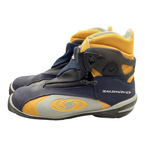 Vist Large View of Product Image Which is Used Salomon Mens SNS XC Ski Boots Navy Blue M 09.5 / W 09.5-10