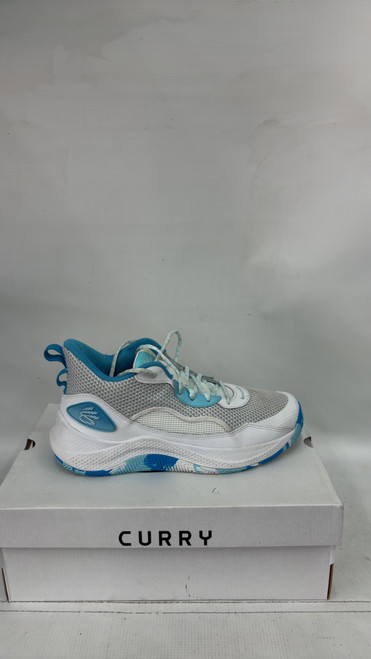 Vist Large View of Product Image Which is Used Under Armour Basketball Shoes M Carolina Blue And White Senior 9.5