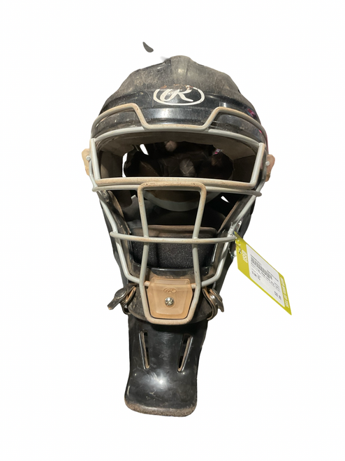 Vist Large View of Product Image Which is Used Rawlings RAWLINGS BLK CATCHER HELMET Catchers Helmet w/Mask Black One Size
