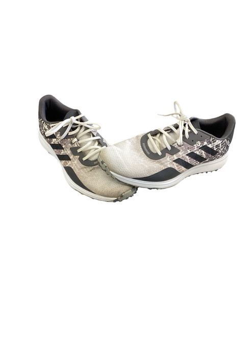 Vist Large View of Product Image Which is Used Adidas Mens Golf Shoes White Senior 14