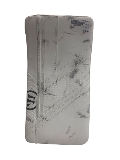 Vist Large View of Product Image Which is Used Warrior RG6 Senior Goalie Blocker White