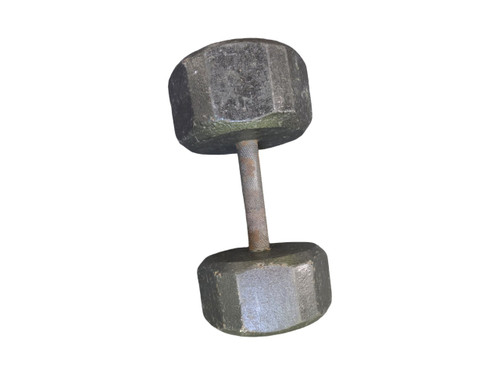 Vist Large View of Product Image Which is Used 25 LB DUMBBELL Hex Dumbbell (Each) 25 lb