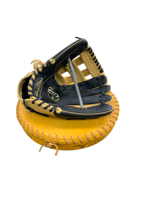Vist Large View of Product Image Which is Used Rawlings PLAYER SERIES PL115BC BB/SB Glove RH Throw Black And Tan 11 1/2"