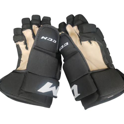 Vist Large View of Product Image Which is Used CCM T4R Senior Hockey Gloves Black 14"