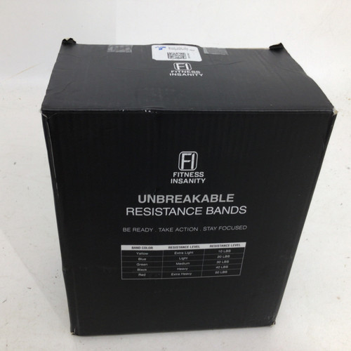 Vist Large View of Product Image Which is Used FITNESS INSANITY RESISTANCE BANDS Super Band Black Extra Light
