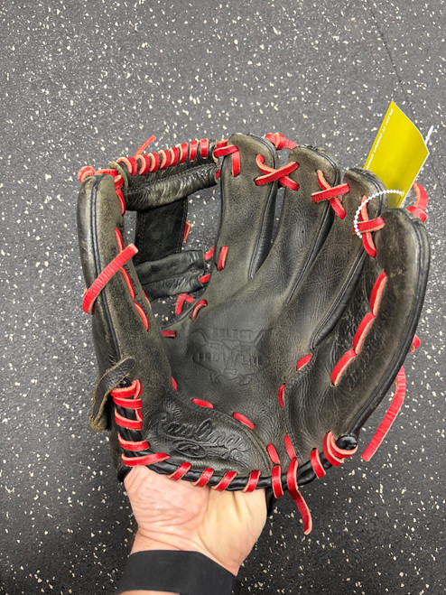 Vist Large View of Product Image Which is Used Rawlings SPL150FL BB/SB Glove RH Throw Black 11 1/2"