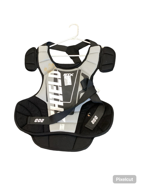 Vist Large View of Product Image Which is Used STX SHIELD 200 LAX Goalie Chest M Black LG