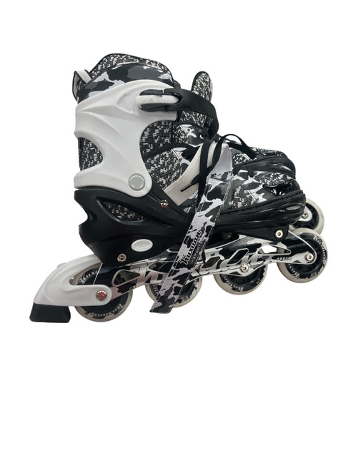 Vist Large View of Product Image Which is Used KUXUAN INLINE SKATES Senior Rec Fitness Skates Black Adjustable