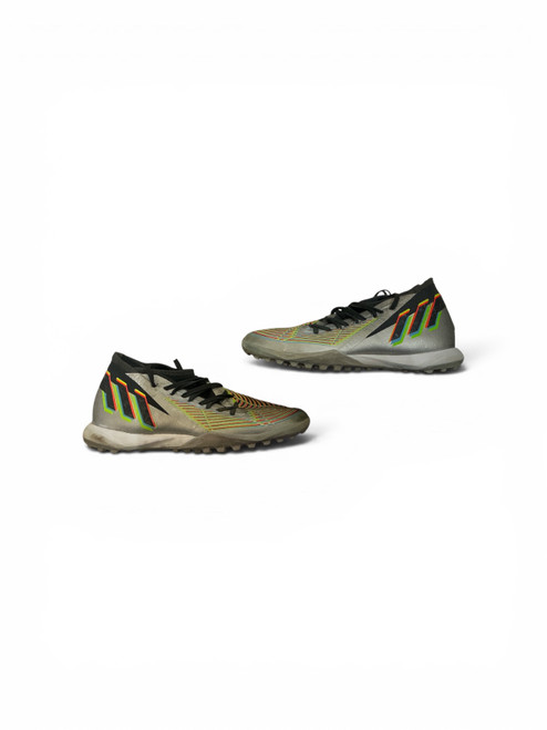Vist Large View of Product Image Which is Used Adidas PREDATOR Soccer Indoor Shoes Grey Senior 6.5