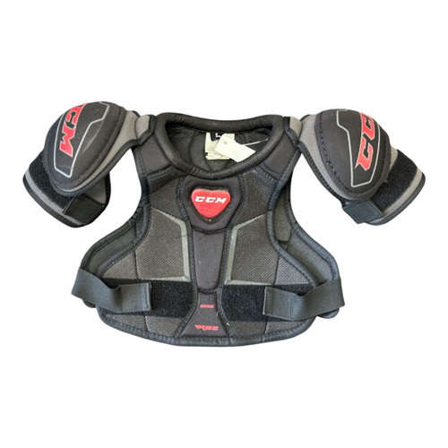 Vist Large View of Product Image Which is Used CCM EDGE RBZ Junior Shoulder Pads MD