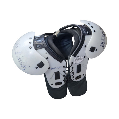 Vist Large View of Product Image Which is Used Adams ASP 100120 FB SP LG FB Shoulder Pads White LG