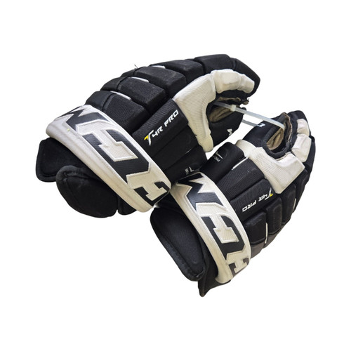 Vist Large View of Product Image Which is Used CCM T4R PRO HG 14INCH Senior Gloves Black 14"