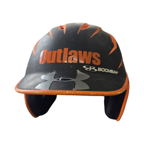 Vist Large View of Product Image Which is Used BoomBah BATTING HELMET 7-73/4 Batting Helmet No Mask Orange One Size