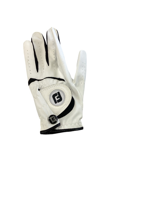 Vist Large View of Product Image Which is Used Foot Joy Jr Golf Glove White LG