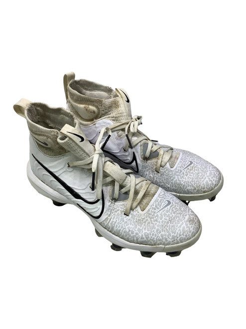 Vist Large View of Product Image Which is Used Nike LAX Cleats Mens White Senior 8.5