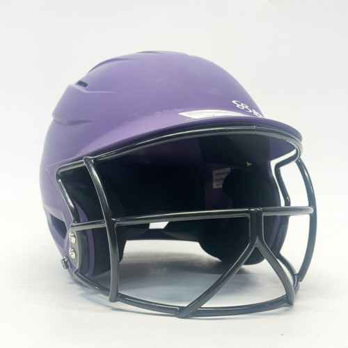 Vist Large View of Product Image Which is Used BoomBah BBH2SP-JR Batting Helmet w/Mask Purple SM
