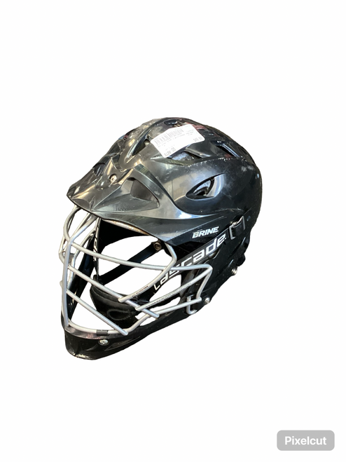 Vist Large View of Product Image Which is Used Brine STR Lacrosse Helmet Black One Size