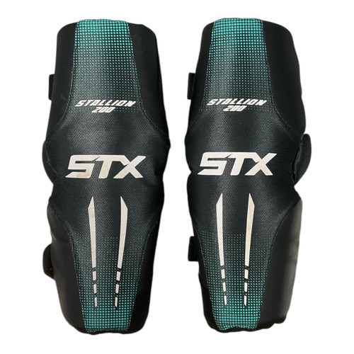 Vist Large View of Product Image Which is Used STX STALLION 200 Lacrosse Arm Pads/Guards Black MD