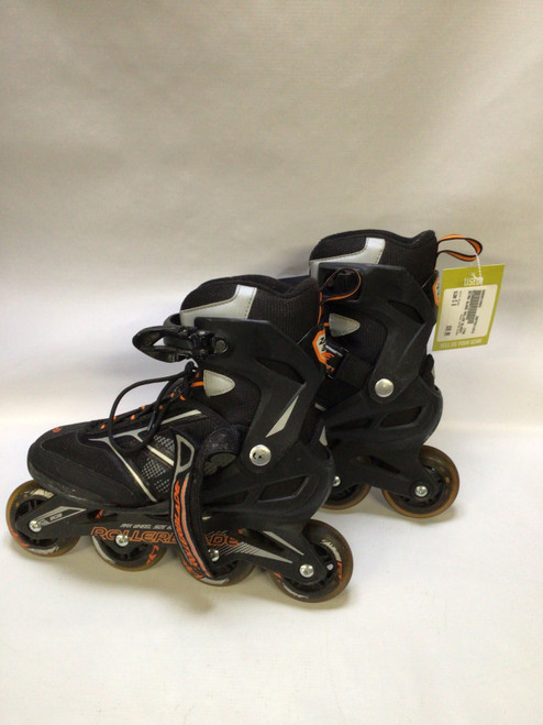 Vist Large View of Product Image Which is Used ZETRA BLADE Senior Roller Quad Skates Black Senior 8