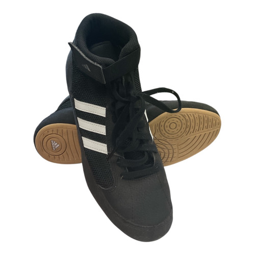 Vist Large View of Product Image Which is Used Adidas Wrestling Shoes Black Senior 6.5