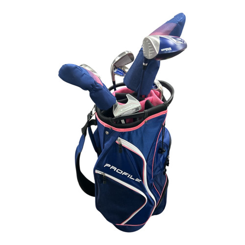 Vist Large View of Product Image Which is Used Wilson PROFILE FT Womens Package Set RH Pink 10 Piece